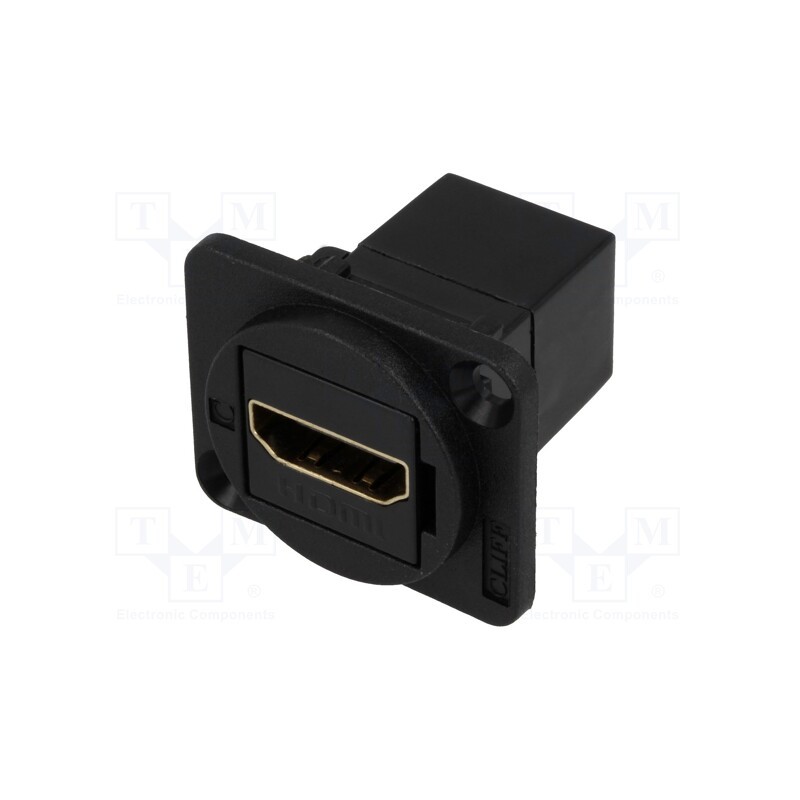 1 pcs x CLIFF - CP30200G - Coupler, HDMI socket,both sides, shielded, XLR standard, 19x24mm