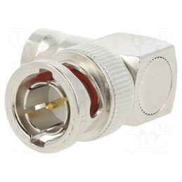 1 pcs x AMPHENOL RF - 031-9-75RFX - Coupler, BNC socket,BNC plug, angled 90°, 75Ω, POM