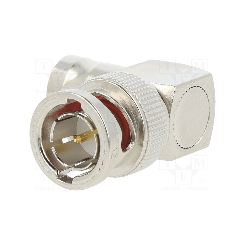 1 pcs x AMPHENOL RF - 031-9-75RFX - Coupler, BNC socket,BNC plug, angled 90°, 75Ω, POM