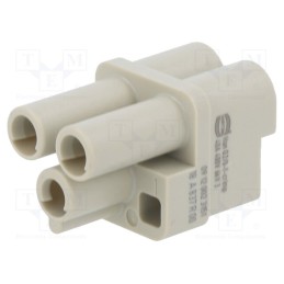 1 pcs x HARTING - 9120023151 - Connector: HDC, contact insert, female, Han Q, PIN: 3, 2P+PE, 40A