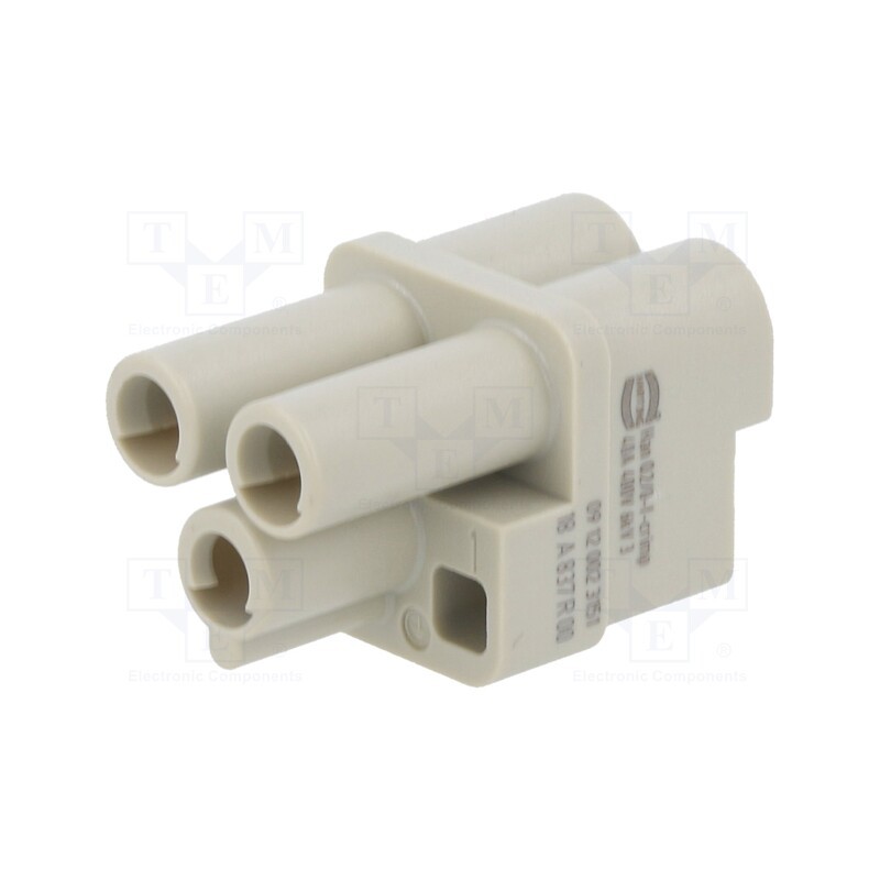 1 pcs x HARTING - 9120023151 - Connector: HDC, contact insert, female, Han Q, PIN: 3, 2P+PE, 40A