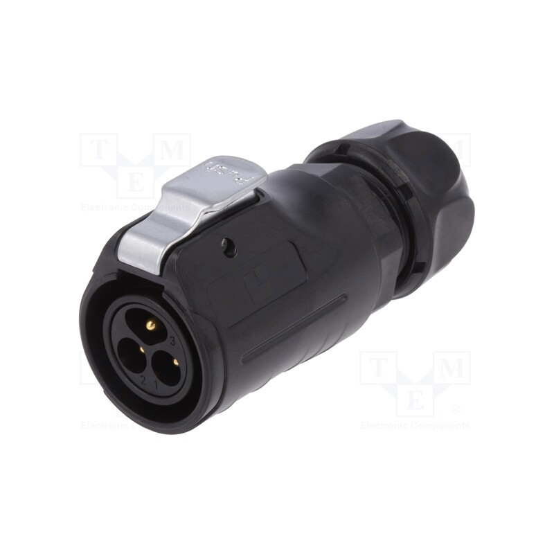 1 pcs x LUTRONIC - 2233 - Connector: circular, plug, size 20, 02, male, PIN: 3, with latch
