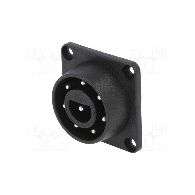 1 pcs x BULGIN - PX0959/P - Connector: circular, socket, male, PIN: 8, 4.8mm connectors, 6A