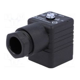 1 pcs x HIRSCHMANN - 932329100 GDML 2011 GB1 SCHWARZ - Connector: valve connector, plug, form A, 18mm, female, PIN: 3, PG11