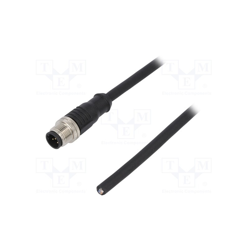 1 pcs x DEGSON ELECTRONICS - PM-M12B-05P-MM-SL8B01-00A(H) - Plug, M12, PIN: 5, male, B code-Profibus, IP65,IP67, 60V, 4A, cables