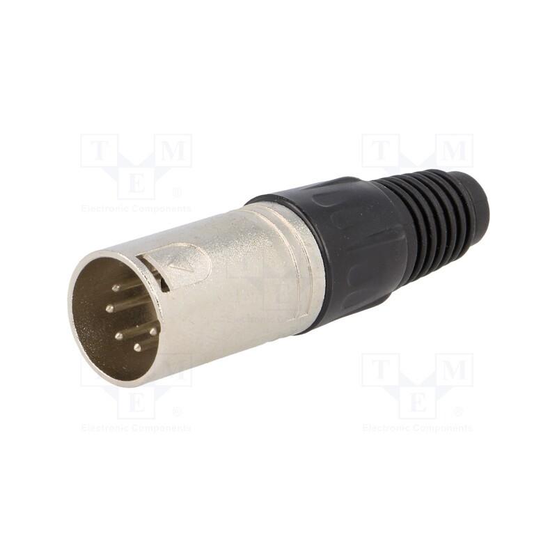 1 pcs x NEUTRIK - NC5MX - Plug, XLR, male, PIN: 5, straight, for cable, soldering, 3.5÷8mm, X