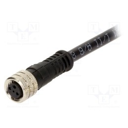 1 pcs x MOLEX - 120027-0066 - Connector: M8, female, PIN: 3, straight, with lead, plug, 3A, IP67