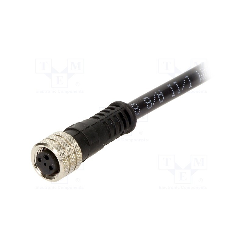 1 pcs x MOLEX - 120027-0066 - Connector: M8, female, PIN: 3, straight, with lead, plug, 3A, IP67