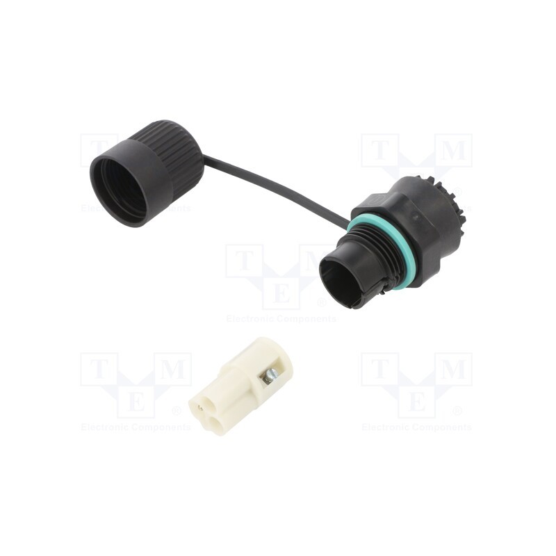 1 pcs x TECHNO - THF.386.A1A - Connector: AC supply, screw terminal, female, TH386, 400V, ways: 3
