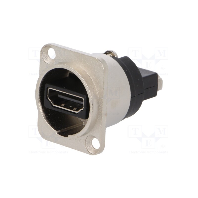 1 pcs x CLIFF - CP30116 - Coupler, HDMI socket,both sides, FT, shielded, 19x24mm, Mat: metal