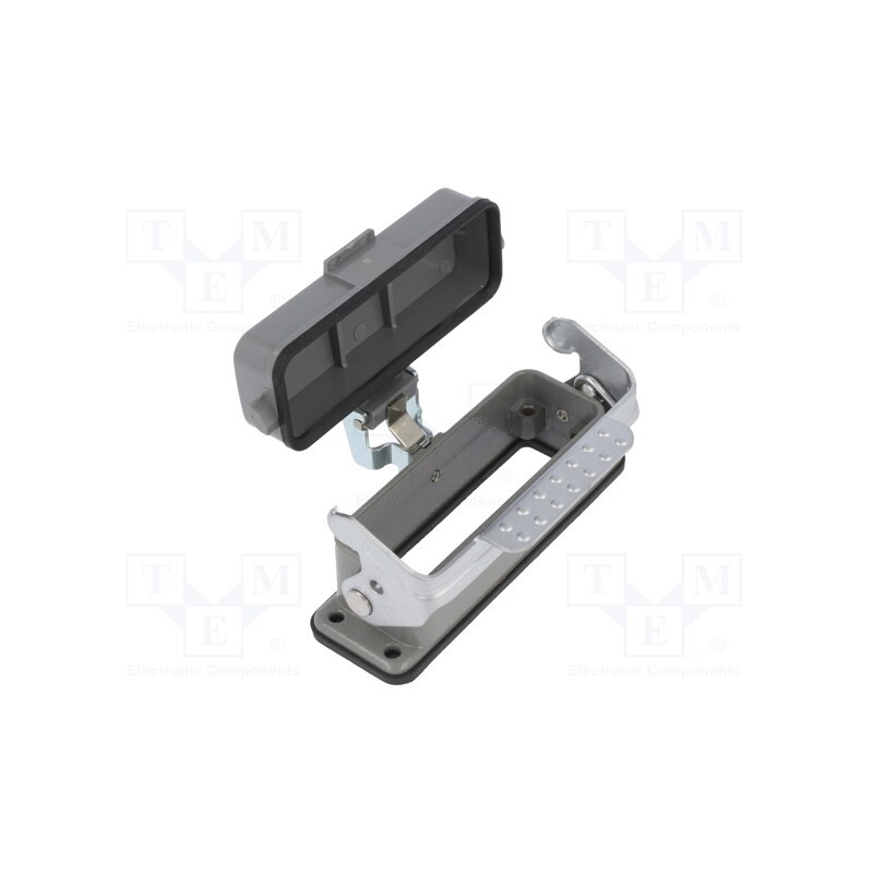 1 pcs x DEGSON ELECTRONICS - D16A-BK-1L-CV - Enclosure: for HDC connectors, size D16A, with latch, with cover