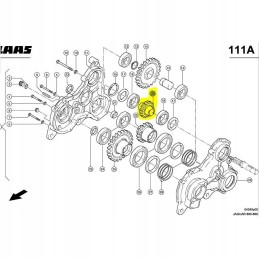 Gear wheel z13 claas jagaur 9331371