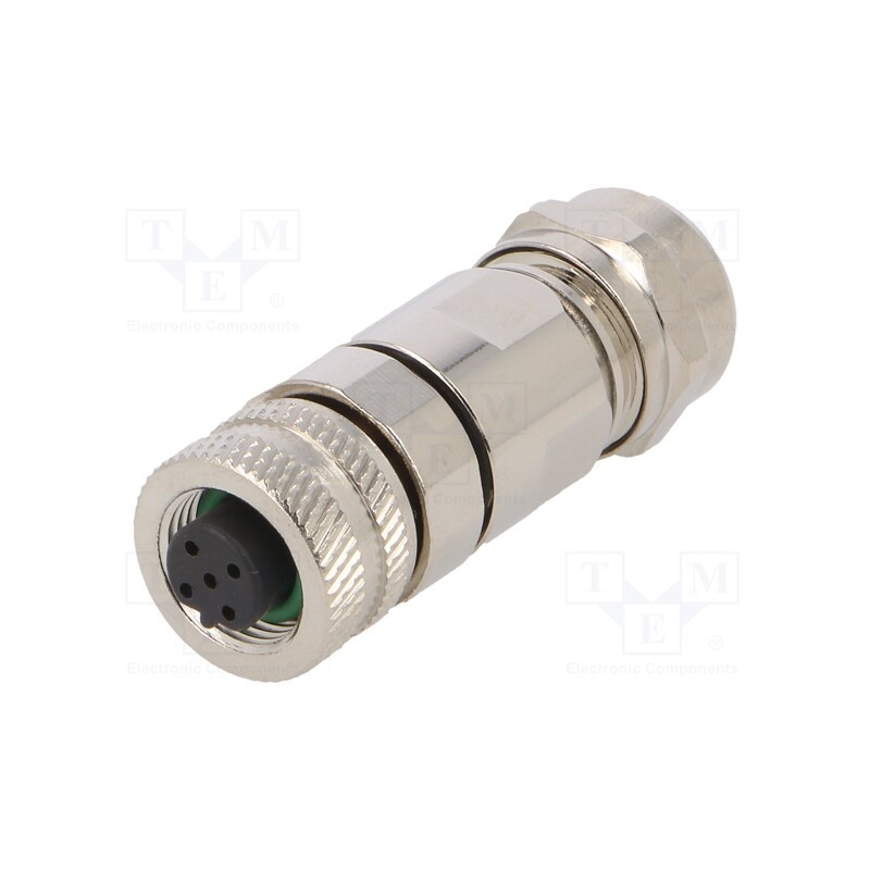 1 pcs x DEGSON ELECTRONICS - PASH-M12B-05P-FF-SL7002-00A(H) - Plug, M12, PIN: 5, female, B code-Profibus, for cable, soldering
