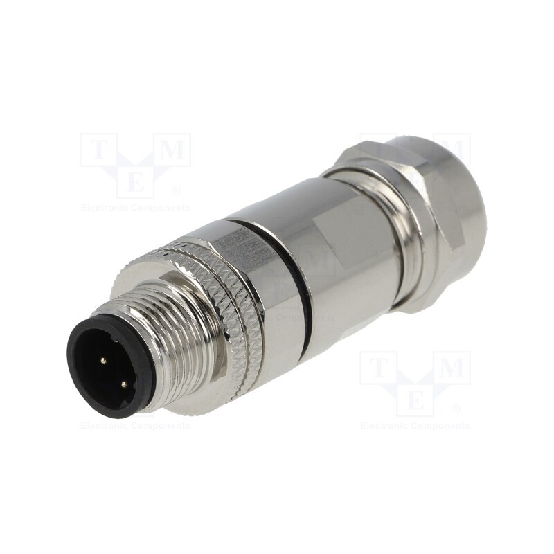 1 pcs x DEGSON ELECTRONICS - PASH-M12D-04P-MM-SL7002-00A(H) - Plug, M12, PIN: 4, male, D code-Ethernet, for cable, soldering, IP
