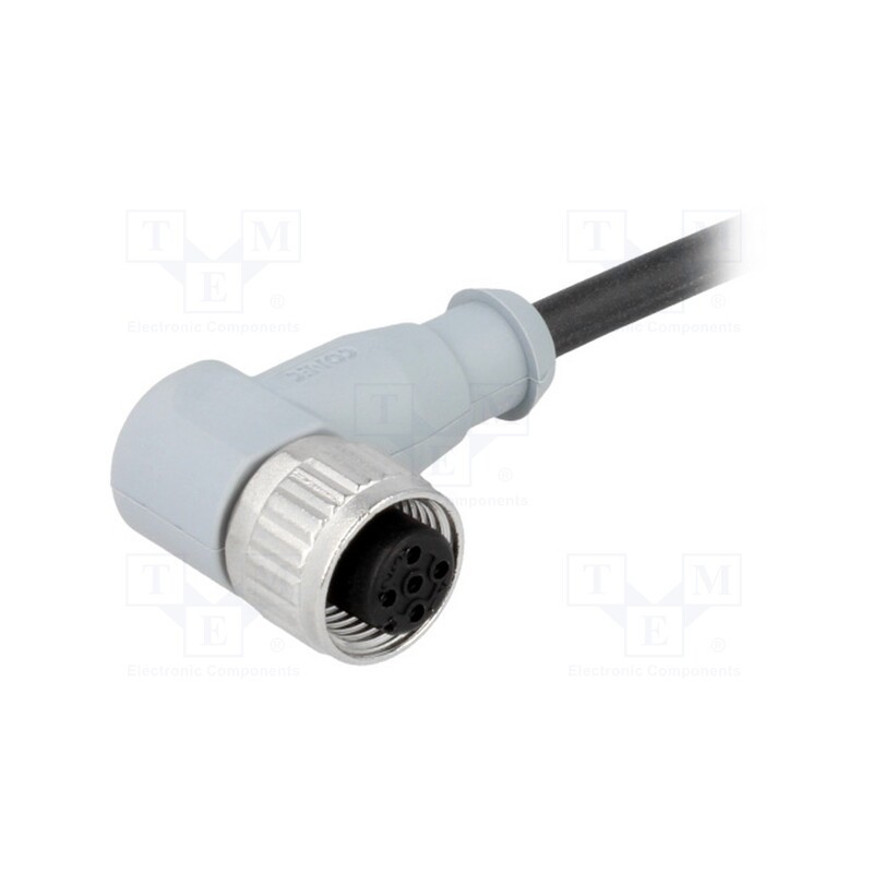1 pcs x CONEC - SAL-12-RKW4-3/K1 - Plug, M12, PIN: 4, female, A code-DeviceNet / CANopen, 3m, cables