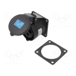 1 pcs x PCE - 323-6X - Connector: AC supply 3-phase, socket, female, 32A, 230VAC, IP54