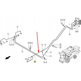 743076 0 hydraulic concave adjustment hose