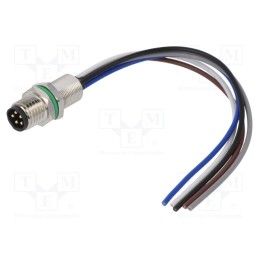 1 pcs x DEGSON ELECTRONICS - SD-M8B-05P-MM-SH7B10-00A(H) - Connector: M8, male, PIN: 5, straight, for panel mounting, socket