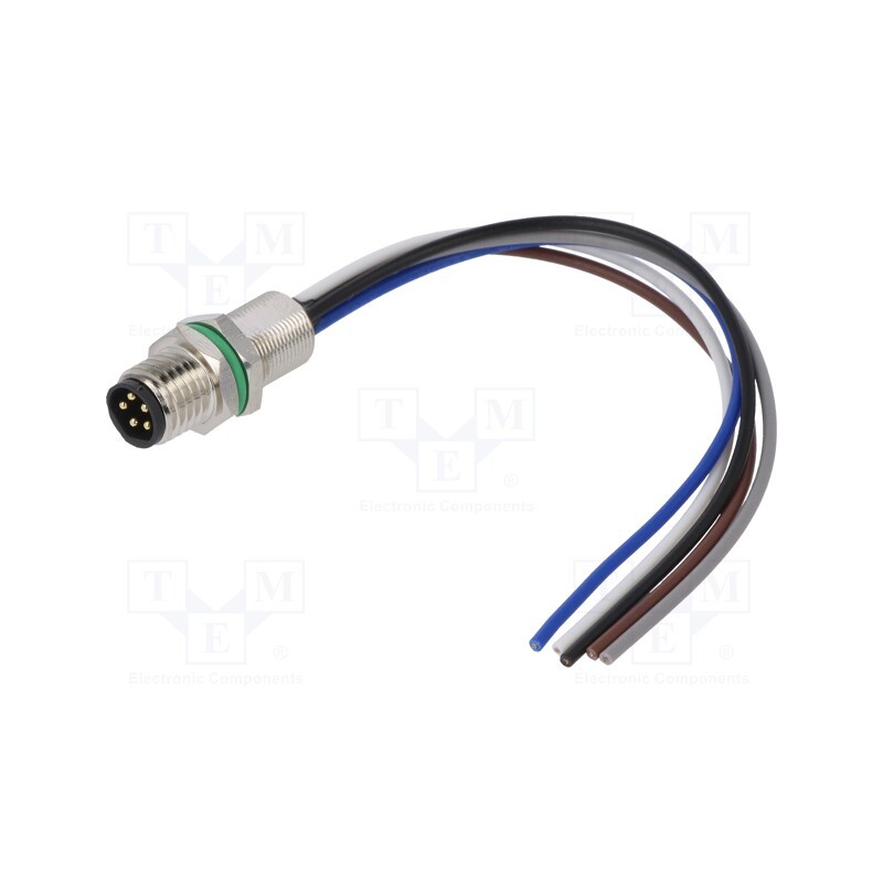 1 pcs x DEGSON ELECTRONICS - SD-M8B-05P-MM-SH7B10-00A(H) - Connector: M8, male, PIN: 5, straight, for panel mounting, socket