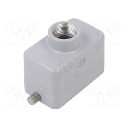 1 pcs x ILME - CHV 10 L - Enclosure: for HDC connectors, C-TYPE, size 57.27, Gland holes: 1