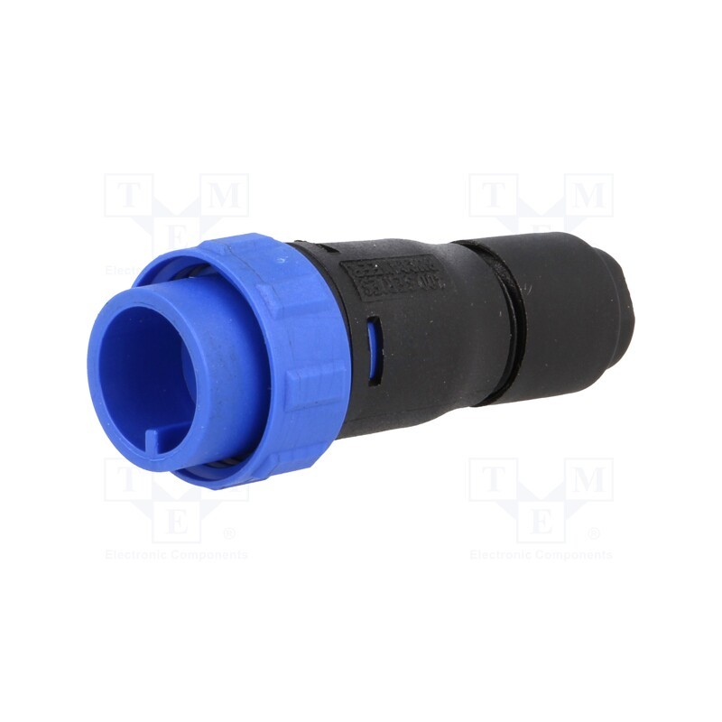 1 pcs x BULGIN - PX0410/03P/5560 - Connector: circular, plug, male, PIN: 3, w/o contacts, for cable