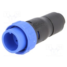 1 pcs x BULGIN - PX0410/08P/6065 - Connector: circular, plug, male, PIN: 8, w/o contacts, for cable