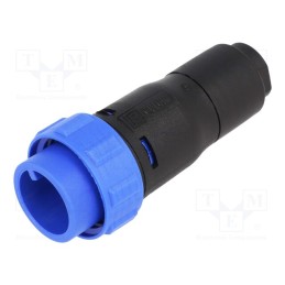 1 pcs x BULGIN - PX0410/02P/5560 - Connector: circular, plug, male, PIN: 2, w/o contacts, for cable