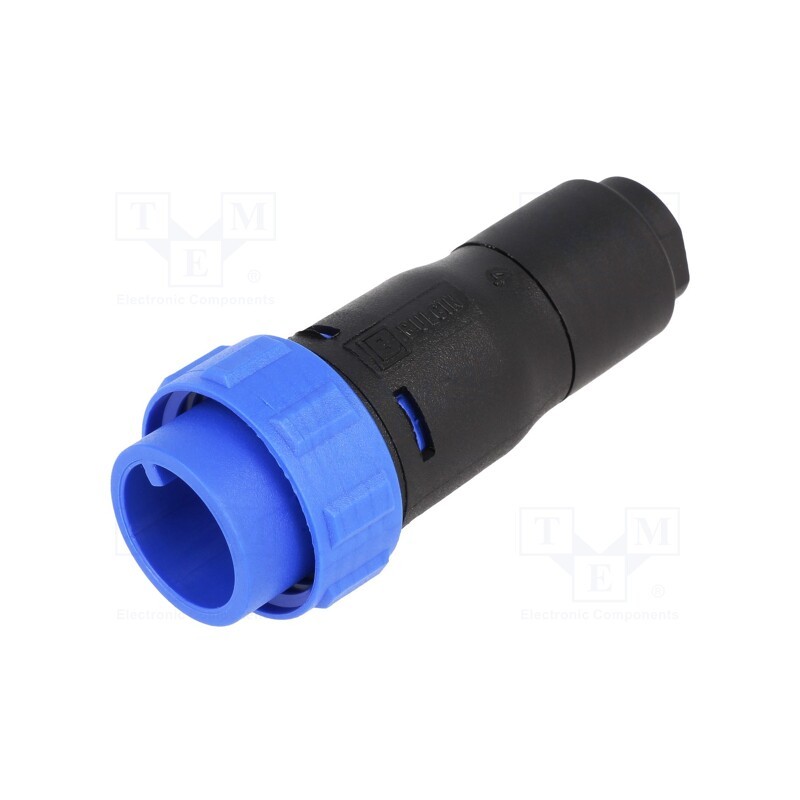 1 pcs x BULGIN - PX0410/02P/5560 - Connector: circular, plug, male, PIN: 2, w/o contacts, for cable