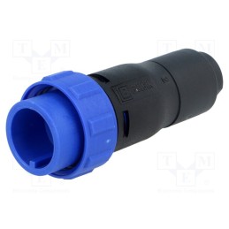 1 pcs x BULGIN - PX0410/06P/4550 - Connector: circular, plug, male, PIN: 6, w/o contacts, for cable