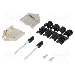 1 pcs x TE Connectivity - 1478762-9 - Enclosure: for D-Sub connectors, D-Sub 9pin,D-Sub HD 15pin