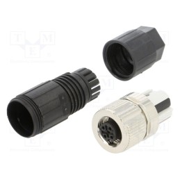 1 pcs x PHOENIX CONTACT - 1424655 - Plug, M12, PIN: 4, female, A code-DeviceNet / CANopen, for cable