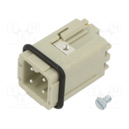 1 pcs x HARTING - 9200032634 - Connector: HDC, contact insert, male, Han® A, PIN: 4, 3+PE, size 3A