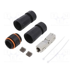 1 pcs x LOGILINK - NP0082 - Coupler, Cat: 6,6a,7, shielded,PoE,PoE+,PoE++, Layout: 8p8c, IP68