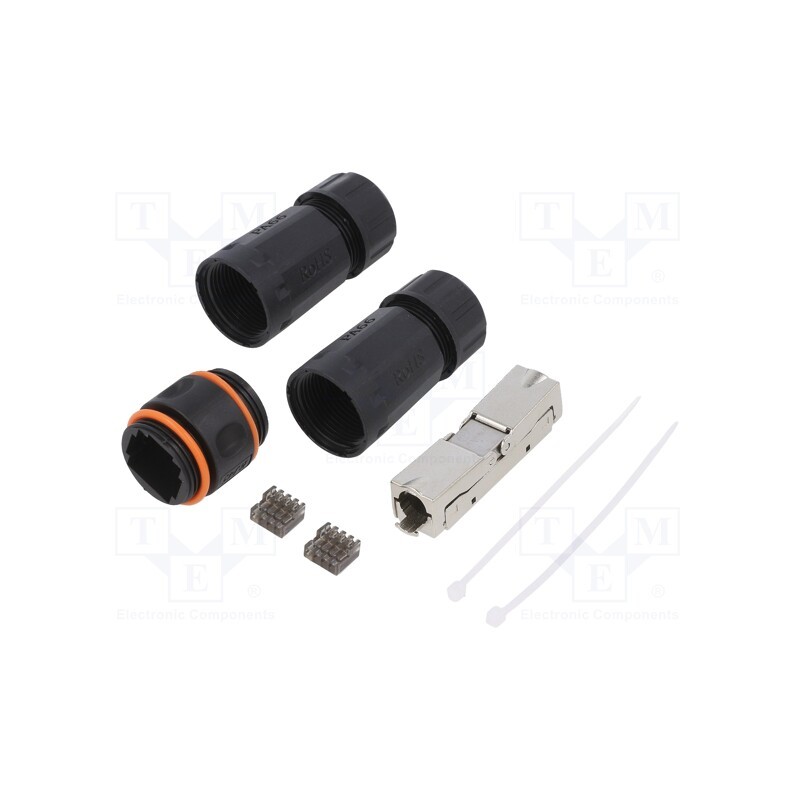 1 pcs x LOGILINK - NP0082 - Coupler, Cat: 6,6a,7, shielded,PoE,PoE+,PoE++, Layout: 8p8c, IP68