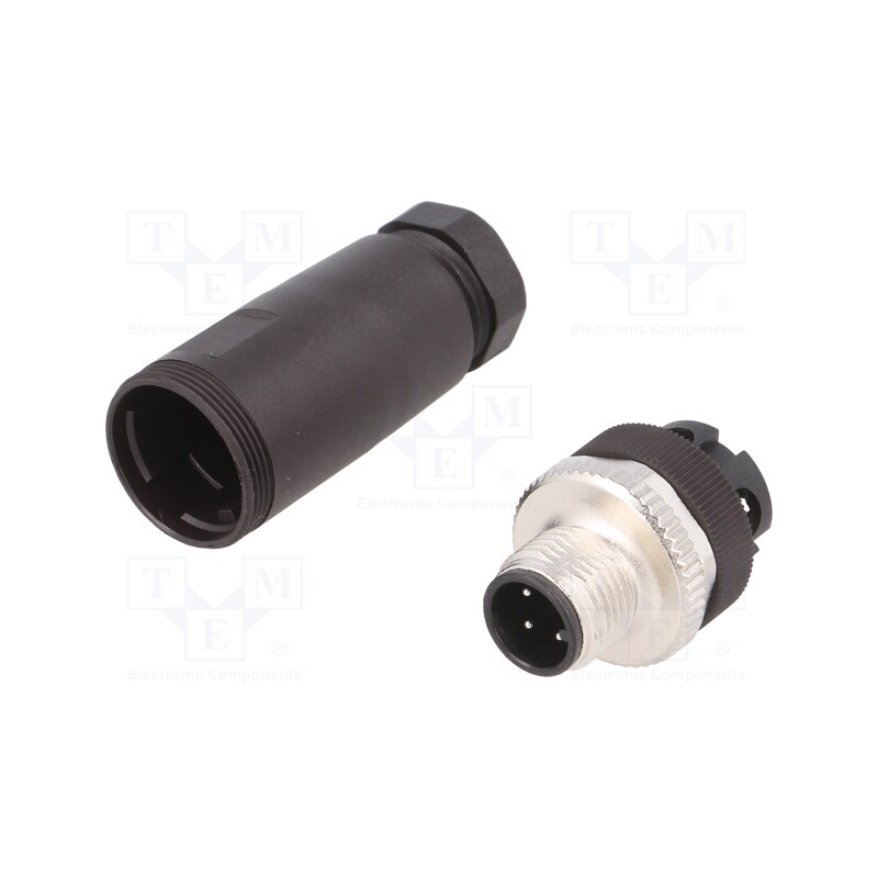 1 pcs x WEIDMu00dcLLER - 1807340000 SAIS-4/9 - Plug, M12, PIN: 4, male, A code-DeviceNet / CANopen, for cable