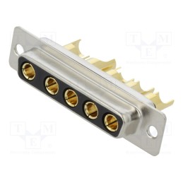 1 pcs x MH CONNECTORS - MHCDS5W5S4 - Special D-Sub, PIN: 5, plug, female, for cable, soldering, MHCD
