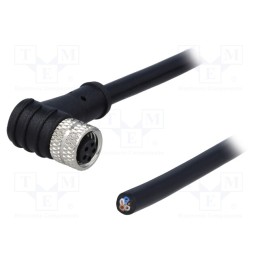 1 pcs x DEGSON ELECTRONICS - PM-M8B-05P-FF-SR7A01-00A(H) - Connector: M8, female, PIN: 5, angled 90°, plug, 3A, IP65,IP67, 30V