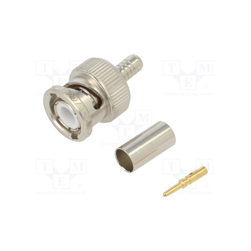 1 pcs x AMPHENOL RF - 031-326 - Plug, BNC, male, straight, 50Ω, crimped, for cable, PTFE, -65÷165°C