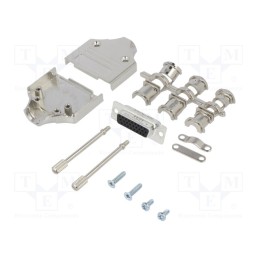 1 pcs x Amphenol Communications Solutions - L17MHDM15+L77HDA26S - D-Sub HD, PIN: 26, female, straight, soldering, for cable, UNC