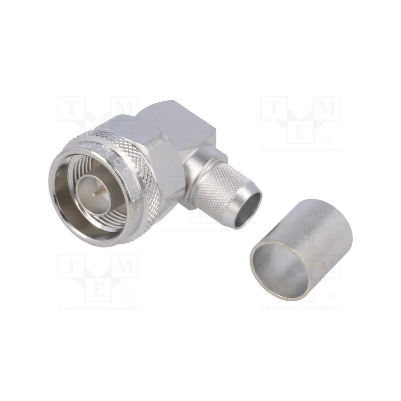 1 pcs x TELEGu00c4RTNER - J01020A0046 - Plug, N, male, angled 90°, 50Ω, RG213, soldering,crimped, for cable