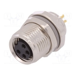 1 pcs x TE Connectivity - T4031017041-000 - Connector: M8, female, PIN: 4, unshielded, socket, IP67, 30V