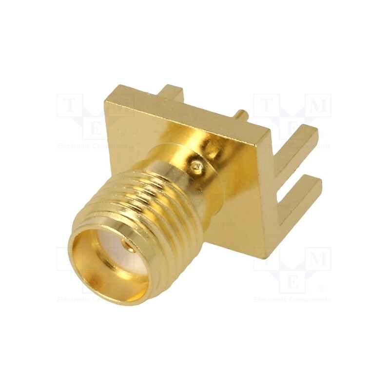 1 pcs x AMPHENOL RF - 132255-11 - Plug, SMA, female, card edge, straight, 50Ω, SMT, for cable, PTFE