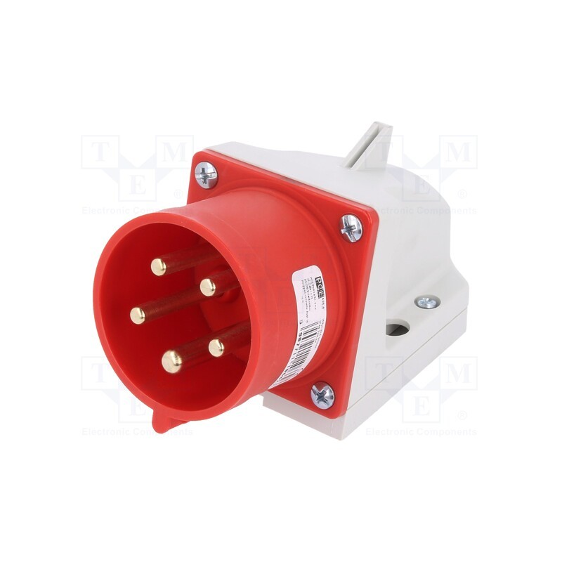 1 pcs x PCE - 525-6 - Connector: AC supply 3-phase, socket, male, 32A, 400VAC, IEC 60309