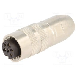 1 pcs x LUMBERG - 0322 06 - Connector: M16, plug, female, soldering, for cable, PIN: 6, 5A, 250V