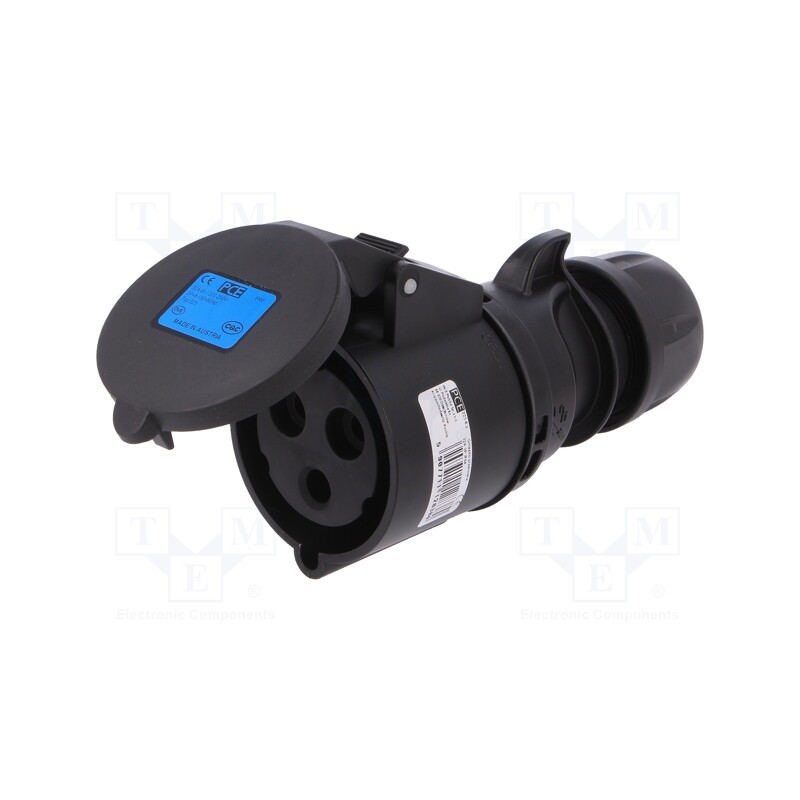 1 pcs x PCE - 223-6X - Connector: AC supply, plug, female, 32A, 230VAC, IEC 60309, IP44