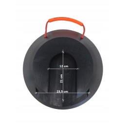 Round base for HDS supports with foot groove 40cm 400mm