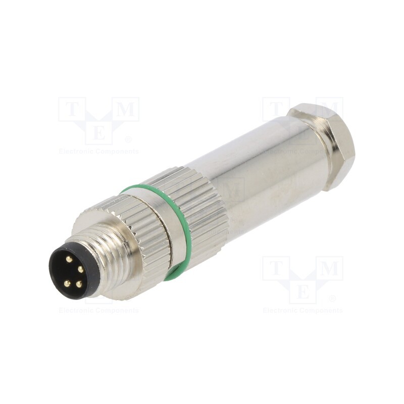 1 pcs x DEGSON ELECTRONICS - PASH-M8A-04P-MM-SL7001-00A(H) - Connector: M8, male, PIN: 4, straight, for cable, plug, 3A, IP65,IP