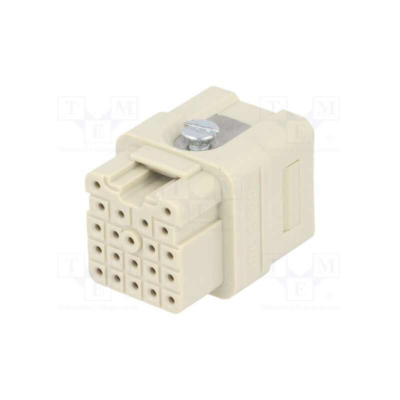 1 pcs x HARTING - 9120213101 - Connector: HDC, contact insert, female, Han Q, PIN: 21, size 3A