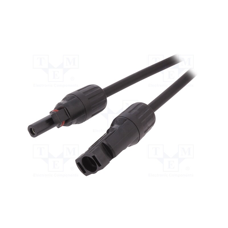 1 pcs x - SOLCON4-5M-MF-CAB - Cable: solar, male, female, 4mm2, plug, plug, PIN: 1, 5m, straight