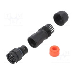 1 pcs x AMPHENOL LTW - CC-03BMFB-QL8SPP - Connector: circular, female, plug, screw terminal, PIN: 3, X-Lok